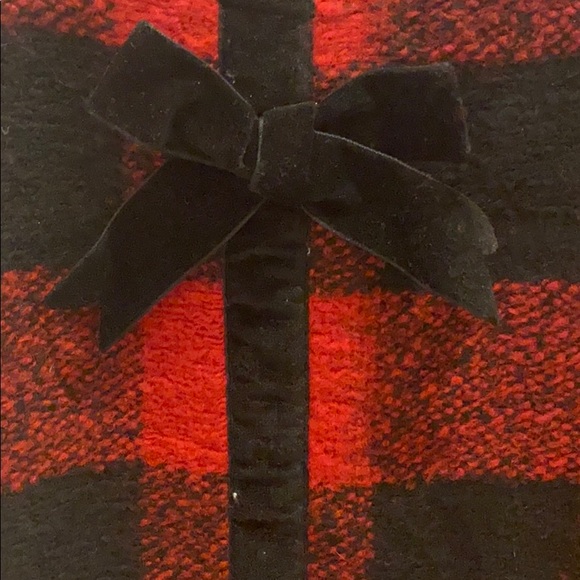 Girls Black and Red Fleece Dress - Picture 4 of 4